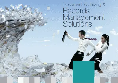 Cover of Dajon Data Management Document Archiving & Records Management Solutions brochure