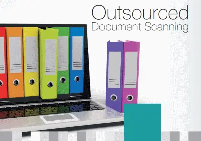 Cover of Dajon Data Management Outsourced Document Scanning brochure
